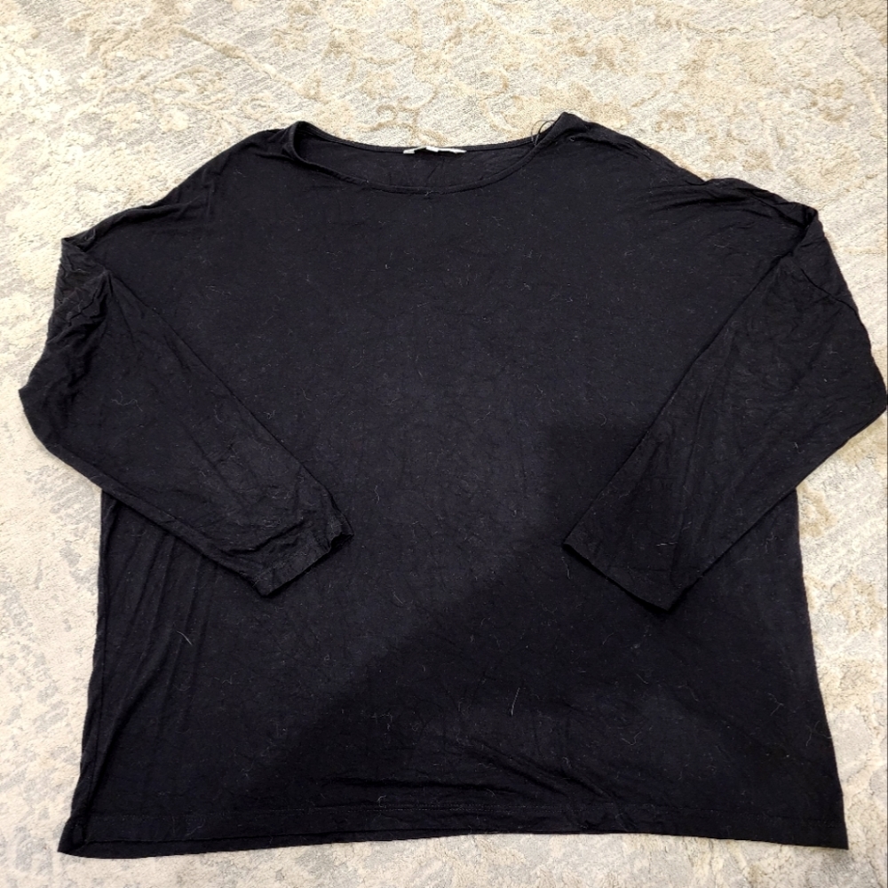 Black Cleo Long Sleeve bat wing Top Size XL